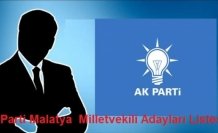 Ak Parti Malatya  Milletvekili Adayları Listesi